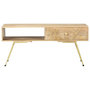 Voir la diapositive 3 : VIDAXL Table basse 95x50x42 cm bois de manguier massif