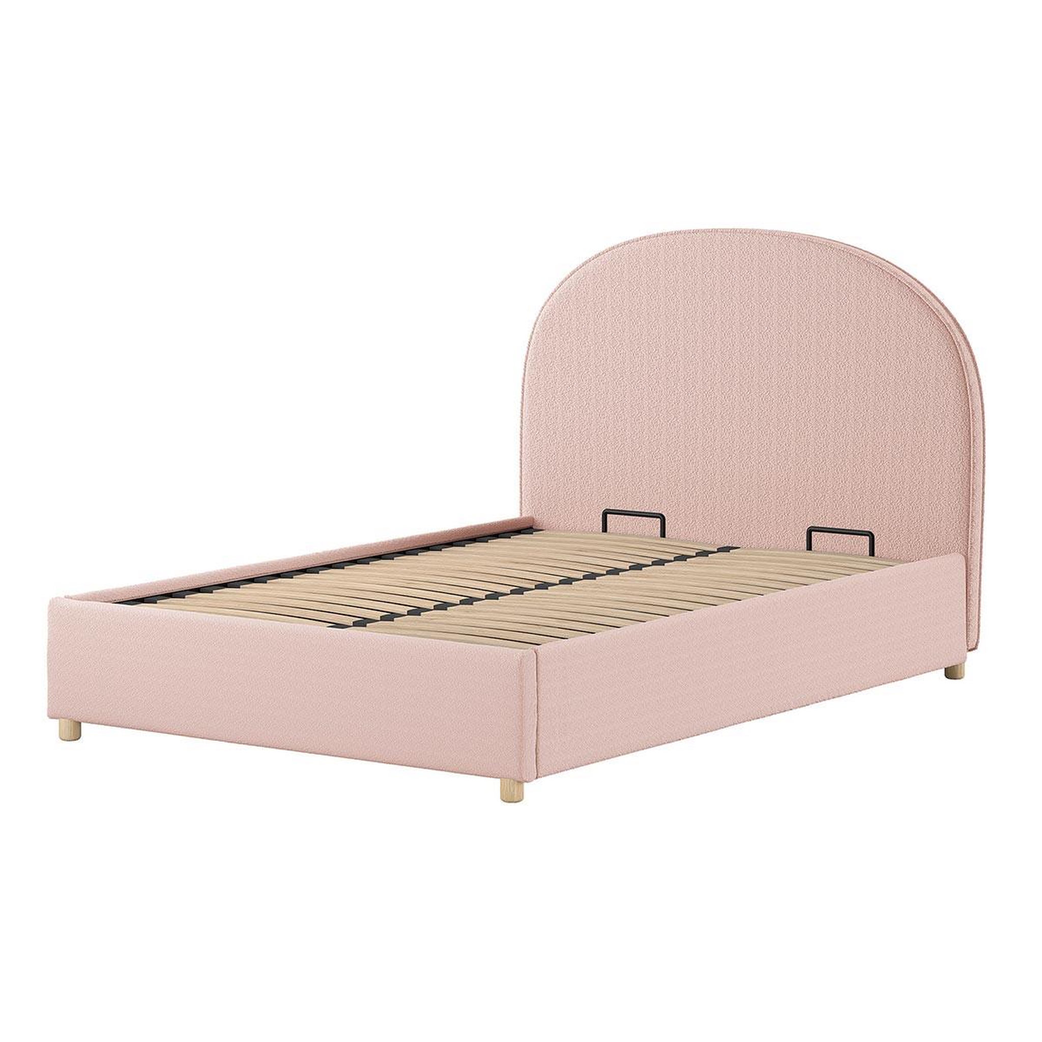 Paris Prix Lit coffre adulte  moon  140x200cm rose