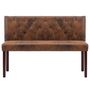 Voir la diapositive 3 : VIDAXL Banc 120 cm Marron Similicuir daim