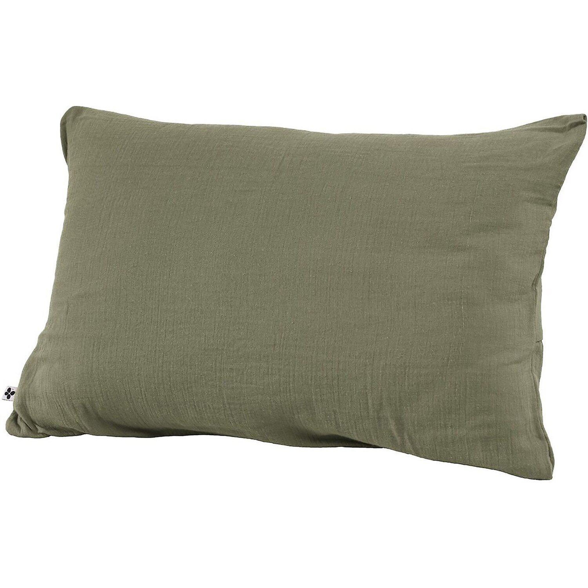 Voir la diapositive 1 : Home collection Taie d'oreiller 100% gaze de coton