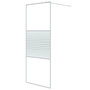 Voir la diapositive 2 : VIDAXL Paroi de douche Blanc 80x195 cm Verre ESG transparent