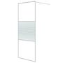 Voir la diapositive 2 : VIDAXL Paroi de douche Blanc 80x195 cm Verre ESG transparent