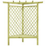 Voir la diapositive 2 : VIDAXL Pergola d'angle avec siege 130x130x197 cm Pin impregne