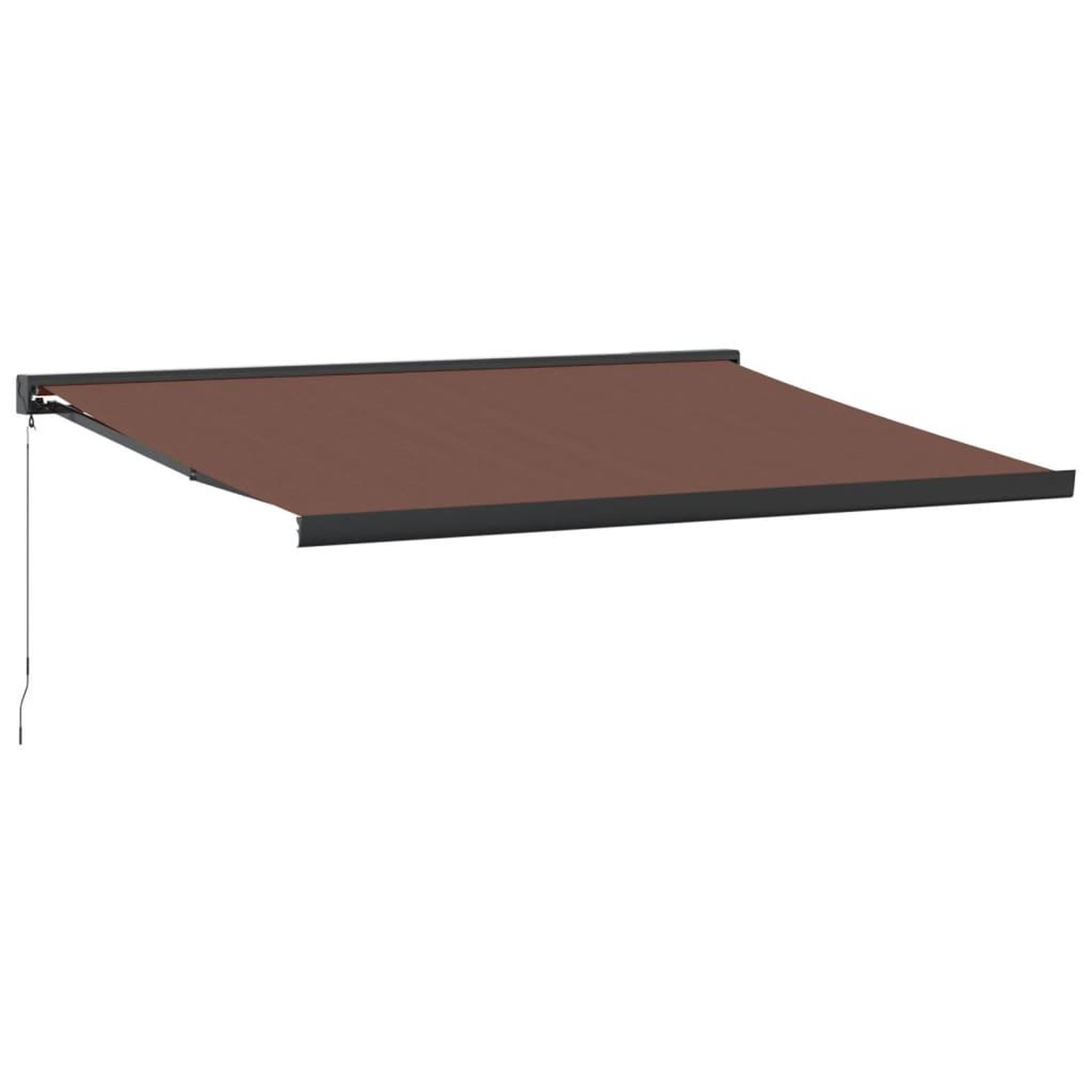 Voir la diapositive 2 : VIDAXL Auvent manuel retractable marron 400x300 cm
