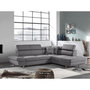 Voir la diapositive 4 : BEST MOBILIER Linea - canapé d'angle droit convertible - 5 places - avec têtières