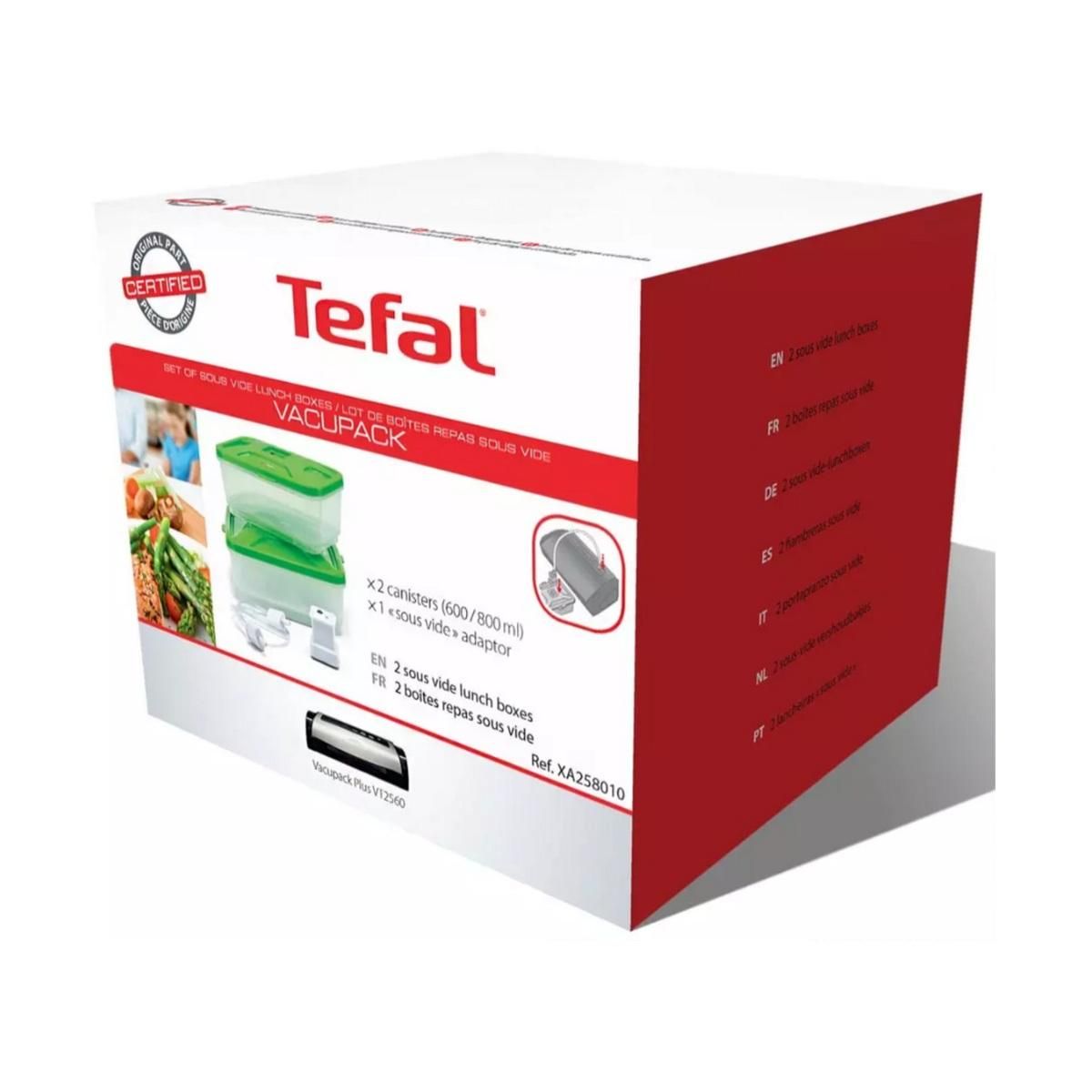TEFAL Lot de 2 boîtes pour appareils sous vide vacupack - XA258010
