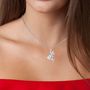 Voir la diapositive 2 : SC CRYSTAL Collier fée et coeur SC Crystal orné de cristaux scintillants