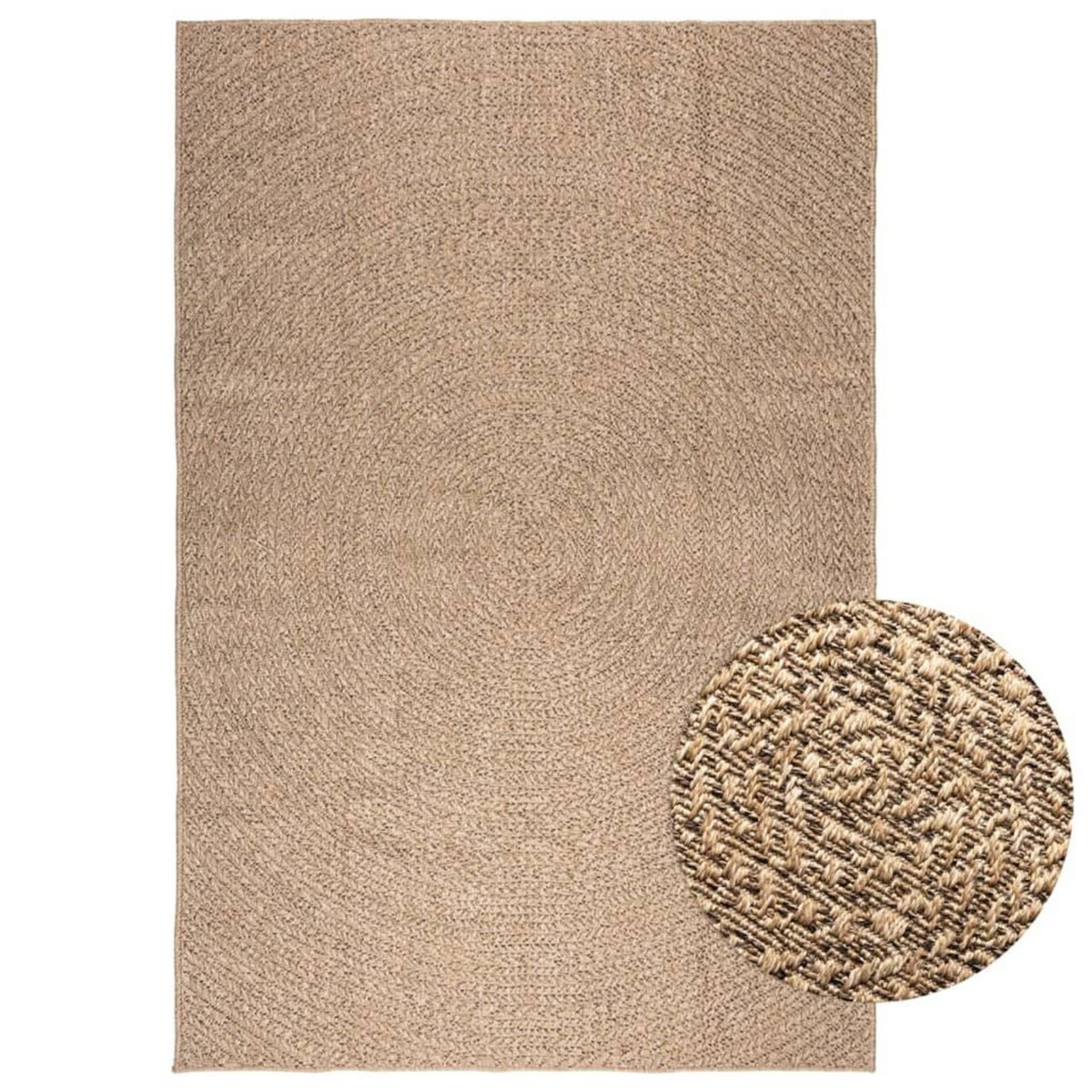 VIDAXL Tapis ZIZUR 200x290 cm aspect de jute interieur et exterieur
