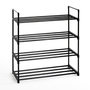 Voir la diapositive 1 : Paris Prix Étagère à Chaussures  4 Niveaux  74cm Noir