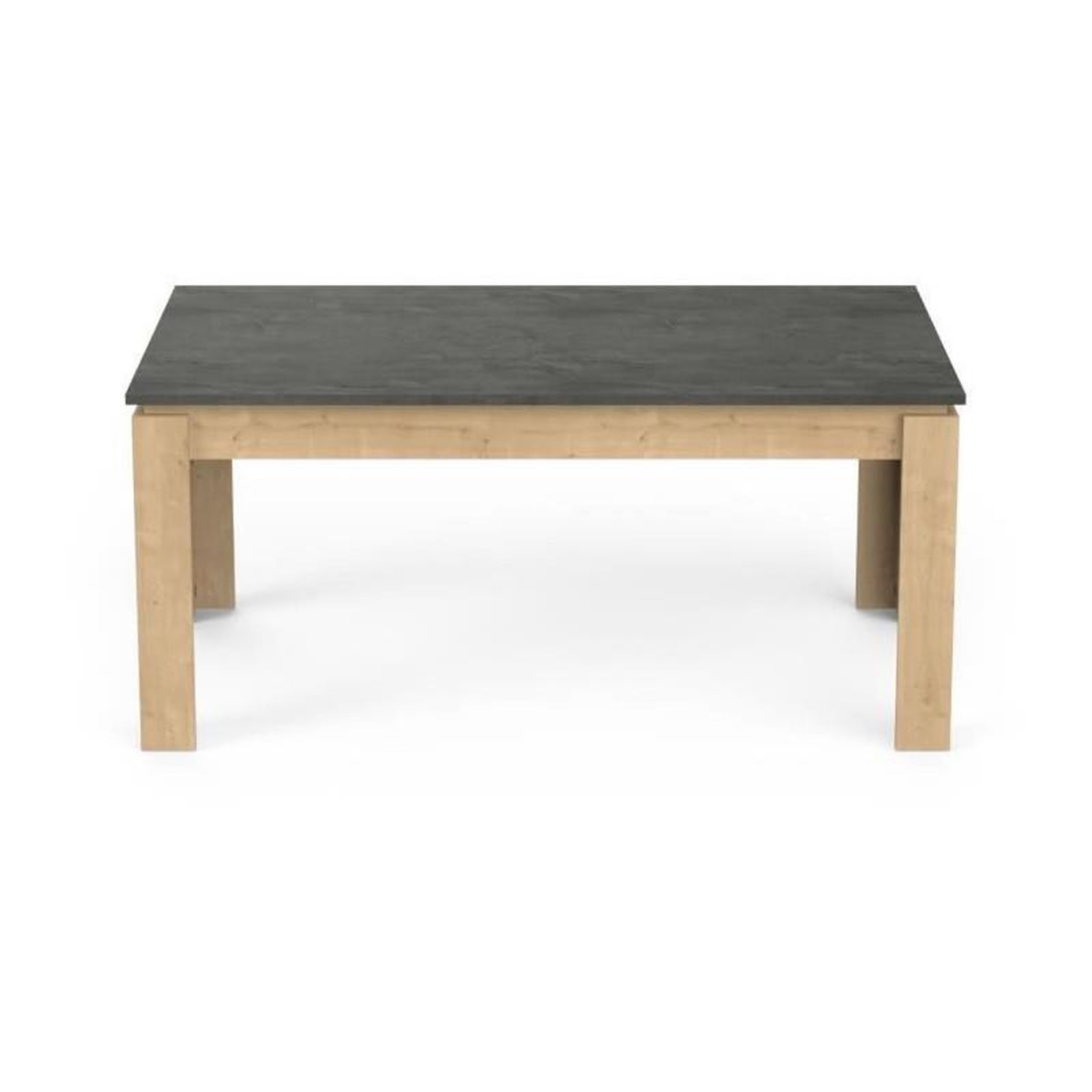 Voir la diapositive 3 : Demeyere Table a manger seule AUSTIN - 6 personnes - Décor chene Hamilton et Sidewalk - L179 x P 90 x H 77 cm - DEMEYERE