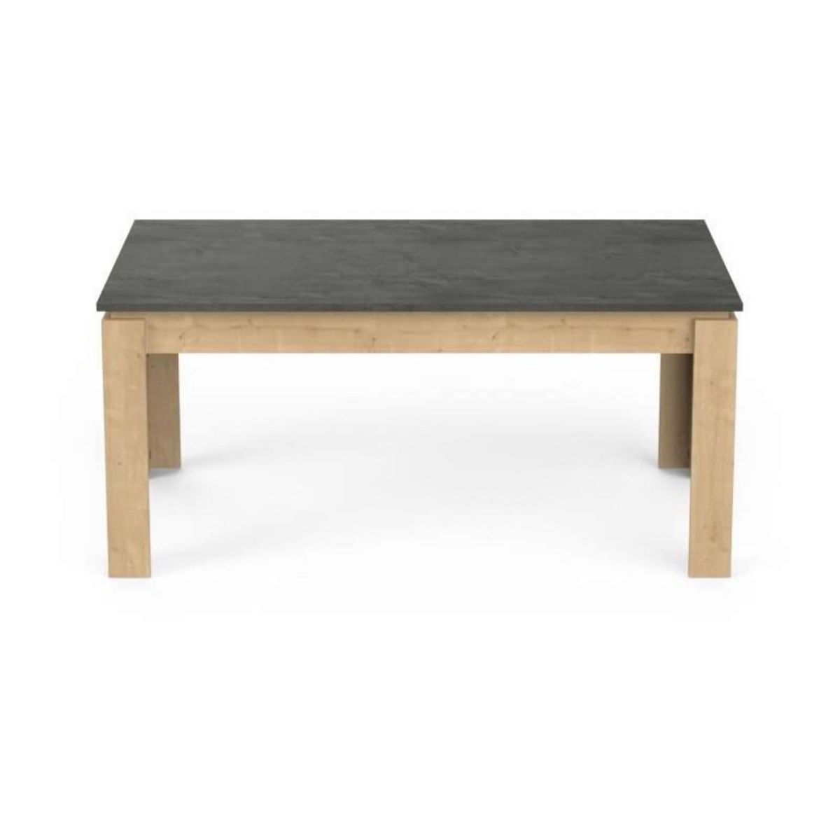 Demeyere Table a manger seule AUSTIN - 6 personnes - Décor chene Hamilton et Sidewalk - L179 x P 90 x H 77 cm - DEMEYERE