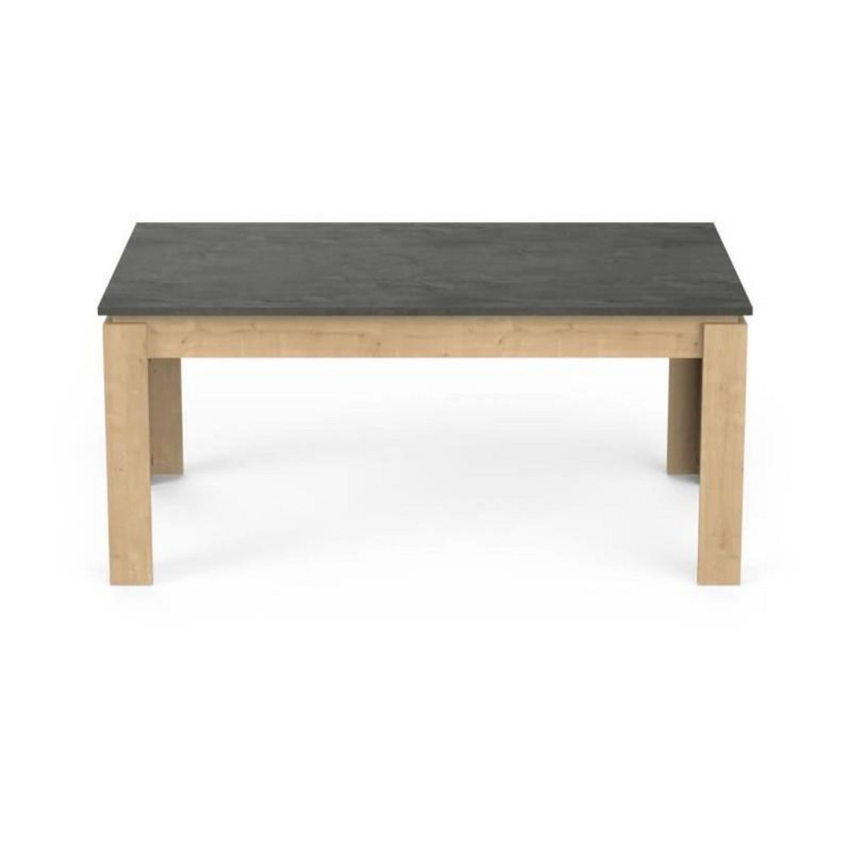 Demeyere Table a manger seule AUSTIN - 6 personnes - Décor chene Hamilton et Sidewalk - L179 x P 90 x H 77 cm - DEMEYERE
