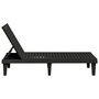 Voir la diapositive 4 : VIDAXL Chaise longue noir 155x58x83 cm polypropylene