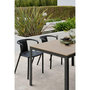 Voir la diapositive 4 : Paris Prix Ensemble Table de Jardin & 4 Fauteuils  Boston & Diego  150cm Gris Anthracite