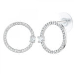 SC CRYSTAL Boucles d'oreilles SC Crystal ornées de Zirconium