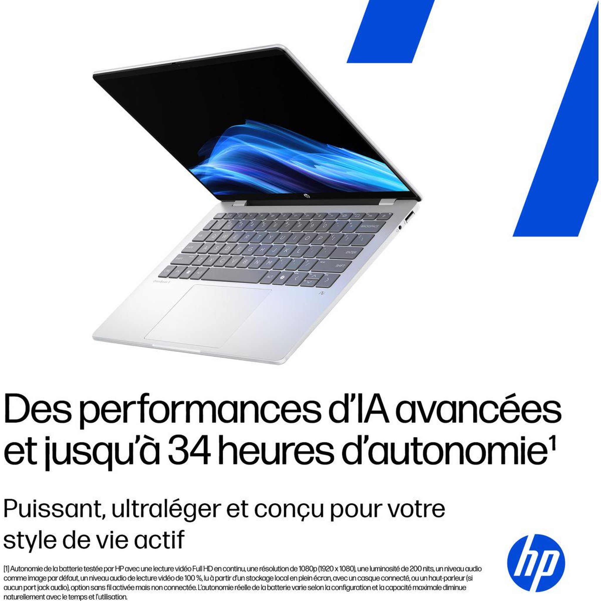 Voir la diapositive 5 : HP Ordinateur portable omnibook 5 16-bf0005nf 16 pouces oled snapdragon x 16 go ram lpddr5x ssd 512 go copilot+pc