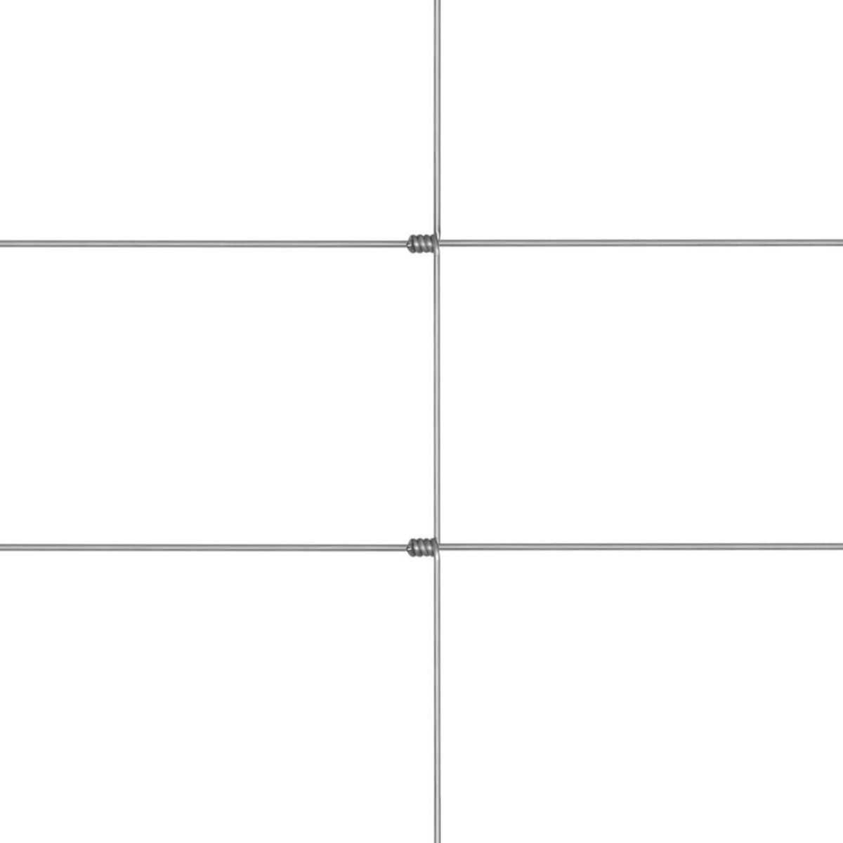 VIDAXL Cloture de jardin Acier galvanise 50x1 m Argente