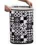 Voir la diapositive 6 : Kitchen move Poubelle automatique 58l inox motif carreau de ciment - bat-58ls06a tile black ss