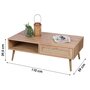 Voir la diapositive 2 : FORNORD Table basse 1 tiroir Bali