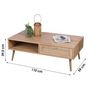 Voir la diapositive 2 : FORNORD Table basse 1 tiroir Bali