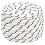 Voir la diapositive 1 : VIDAXL Corde de bateau tresse Blanc 14 mmx25 m Polyester