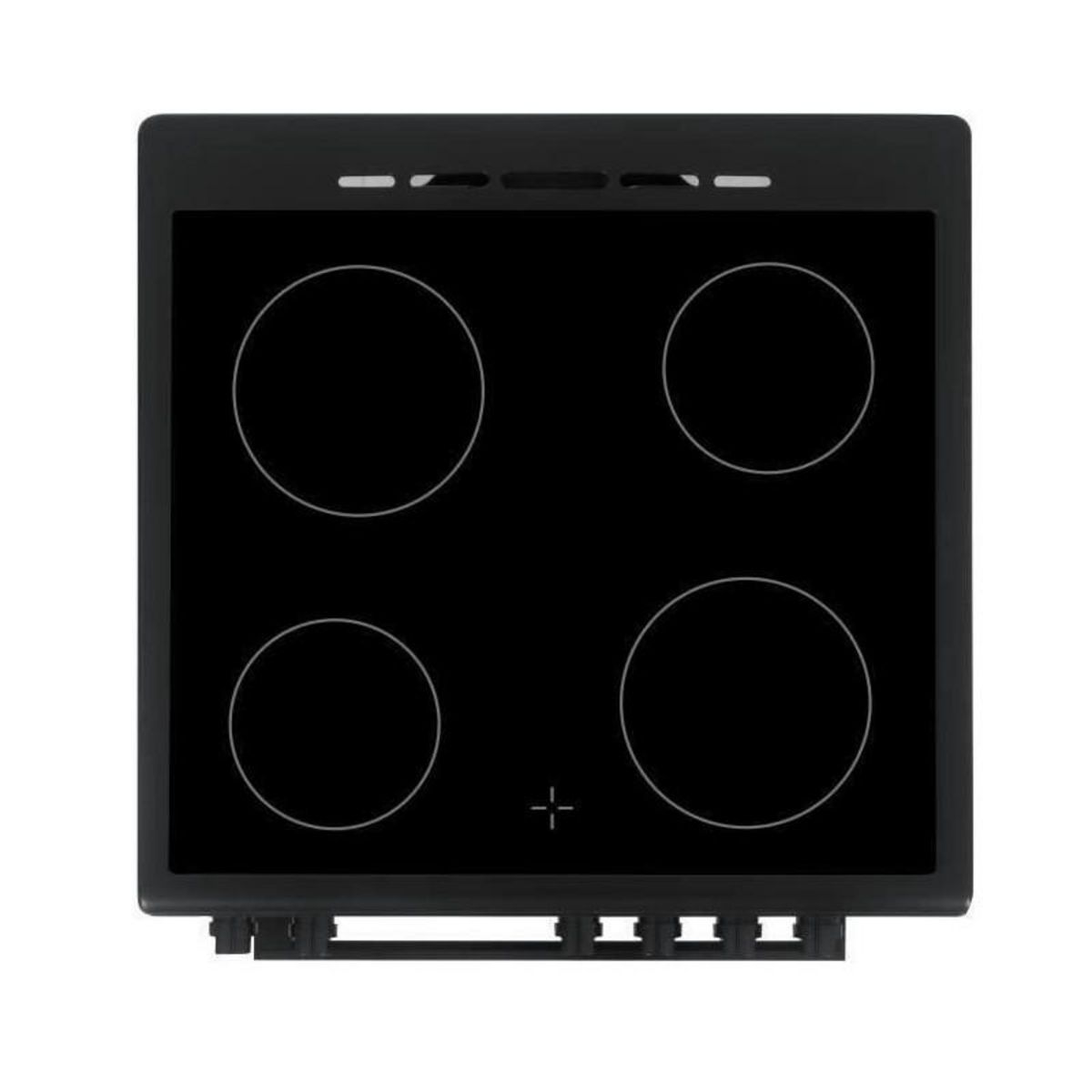 CONTINENTAL EDISON Cuisiniere vitrocéramique CONTINENTAL EDISON CECV60FCB - 4 feux - L58,8 xP61 xH83 cm - Noir