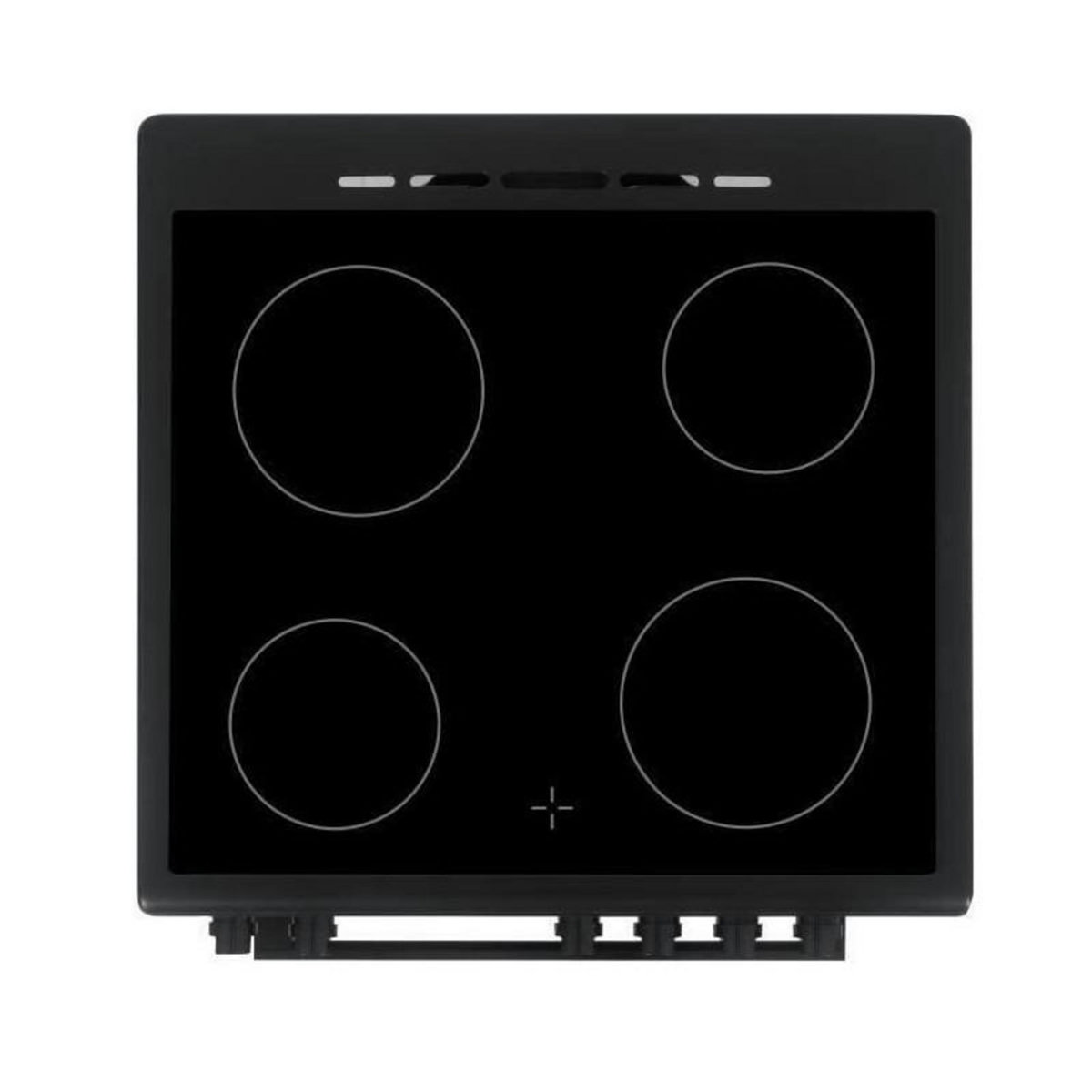 CONTINENTAL EDISON Cuisiniere vitrocéramique CONTINENTAL EDISON CECV60FCB - 4 feux - L58,8 xP61 xH83 cm - Noir