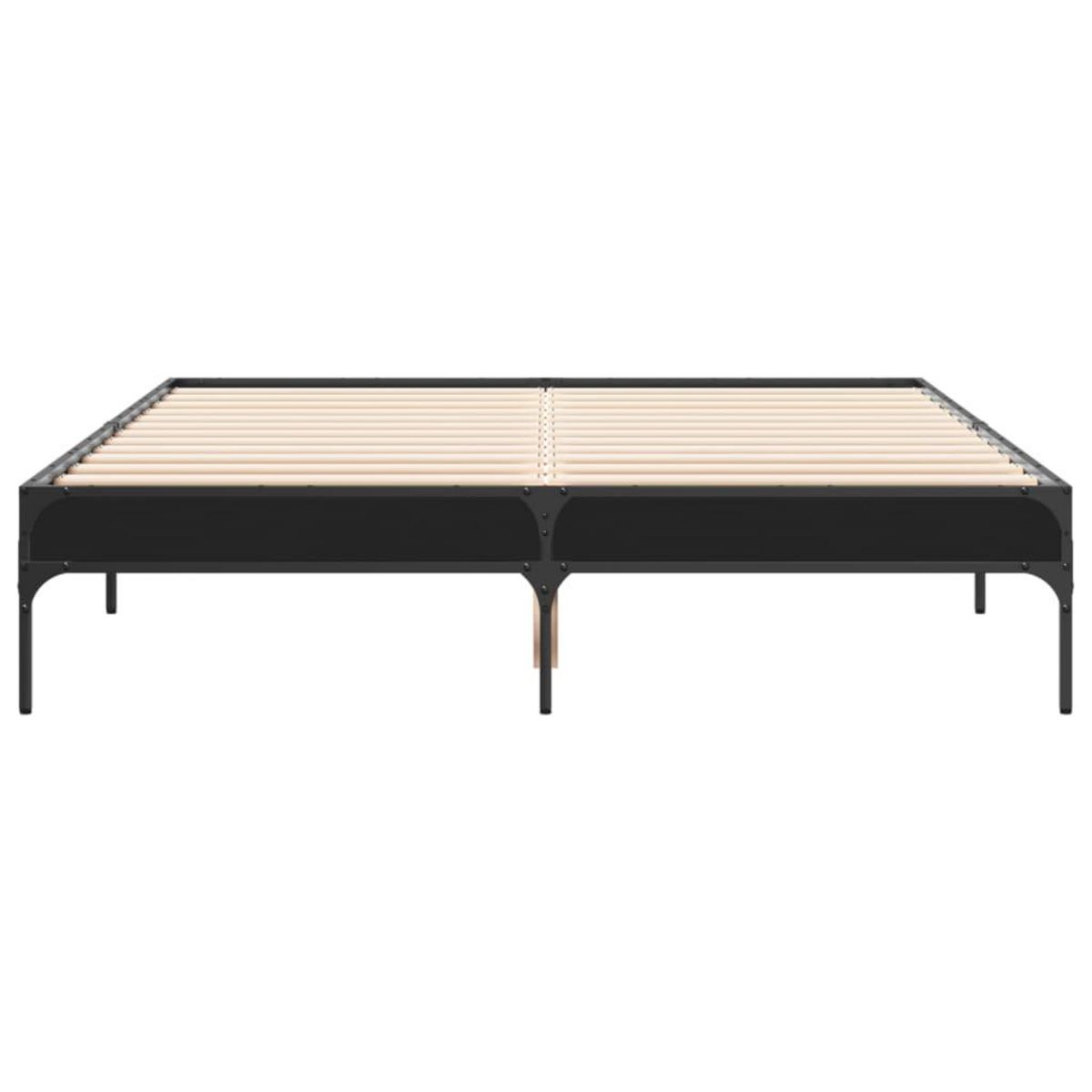 VIDAXL Cadre de lit sans matelas noir 135x190 cm