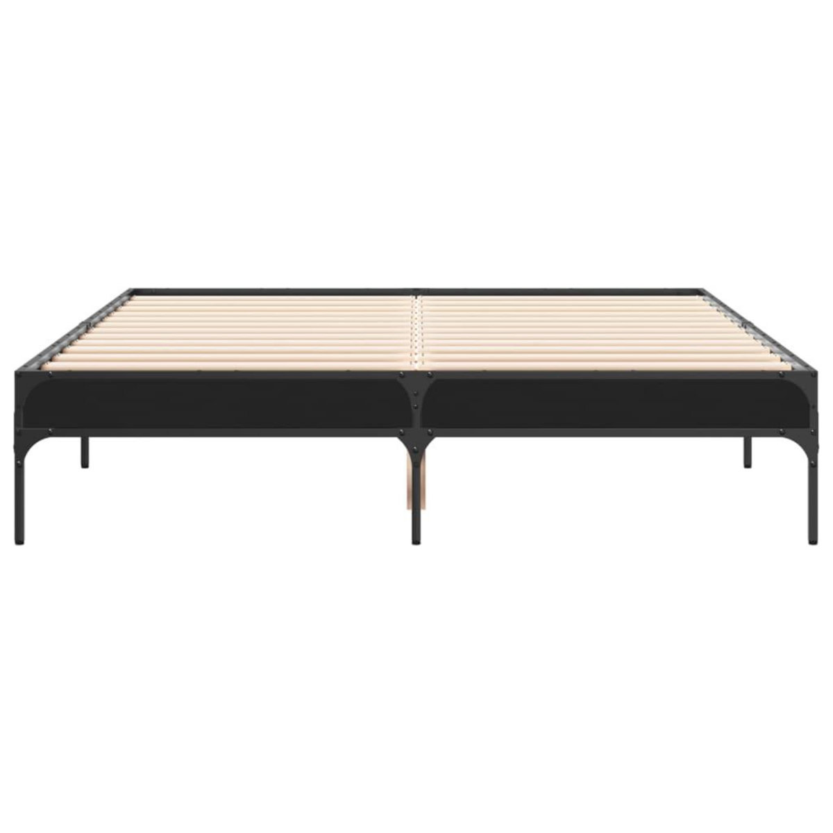 VIDAXL Cadre de lit sans matelas noir 135x190 cm