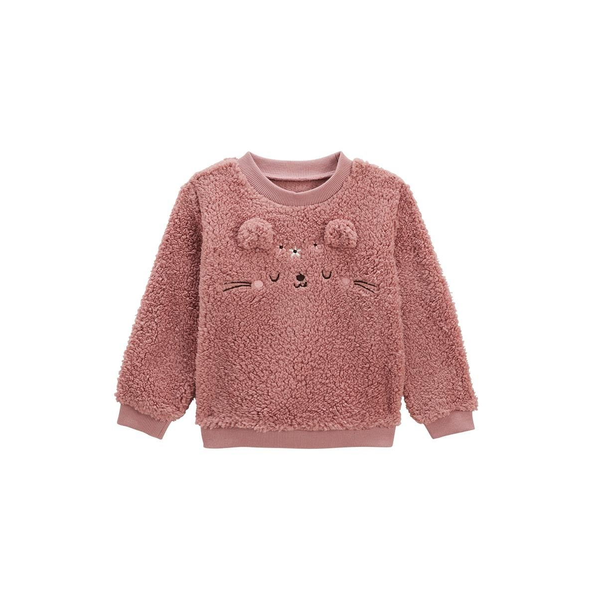Petit Béguin Sweat-shirt bébé en sherpa Bloom