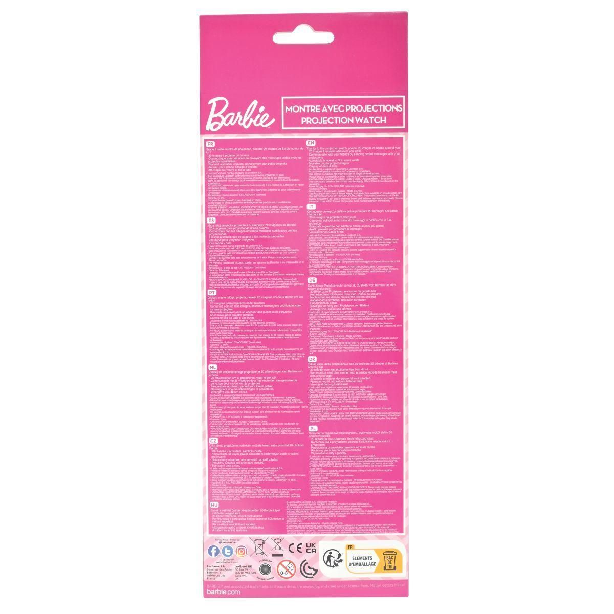 Lexibook Montre digitale avec projection Barbie