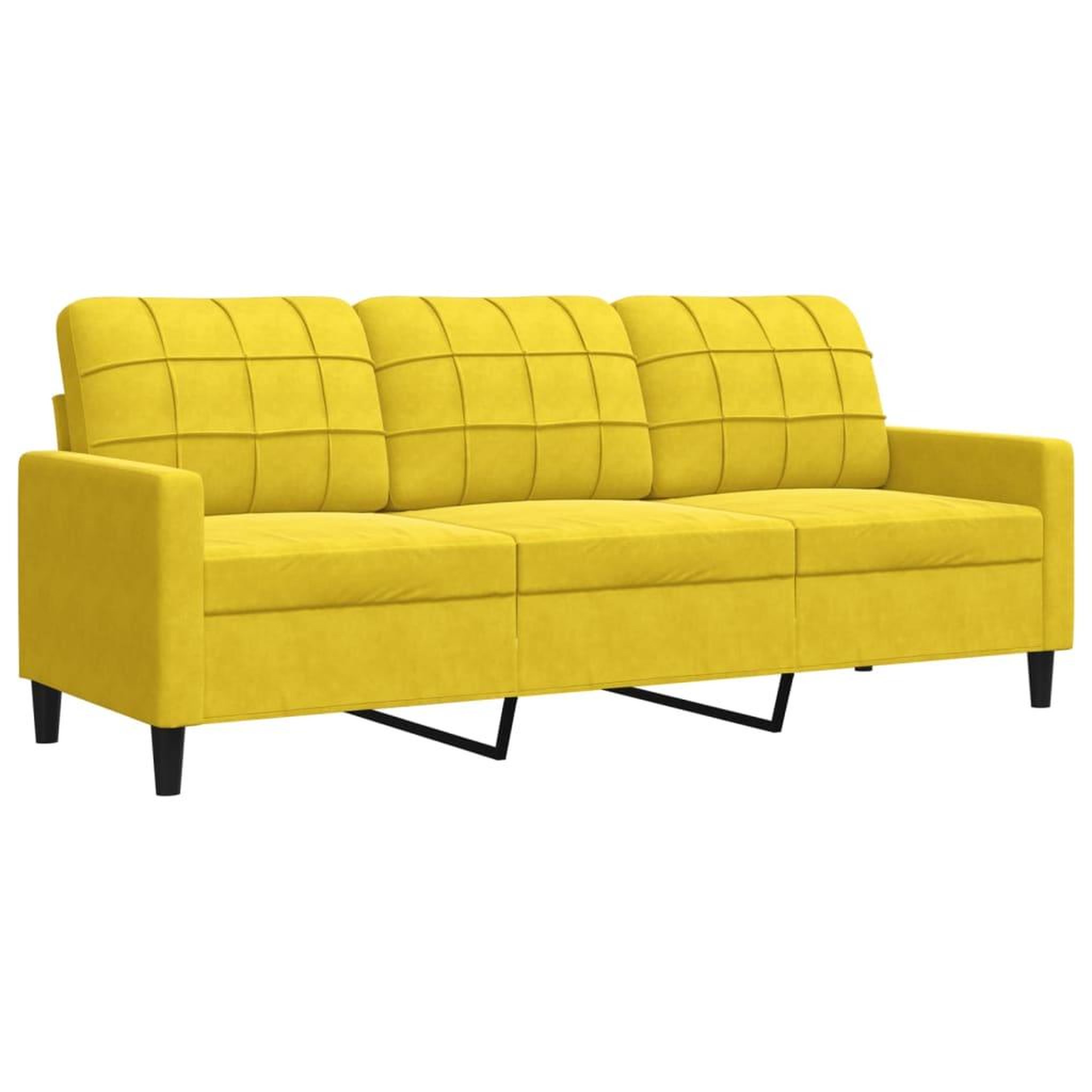 Voir la diapositive 4 : VIDAXL Ensemble de canapes 3 pcs avec coussins et traversins velours