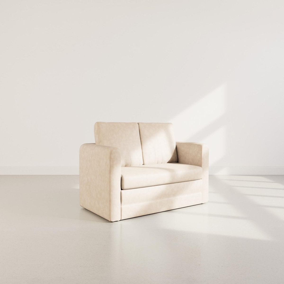 BEST MOBILIER Marilia - canapé 2 places convertible déplimousse en simili