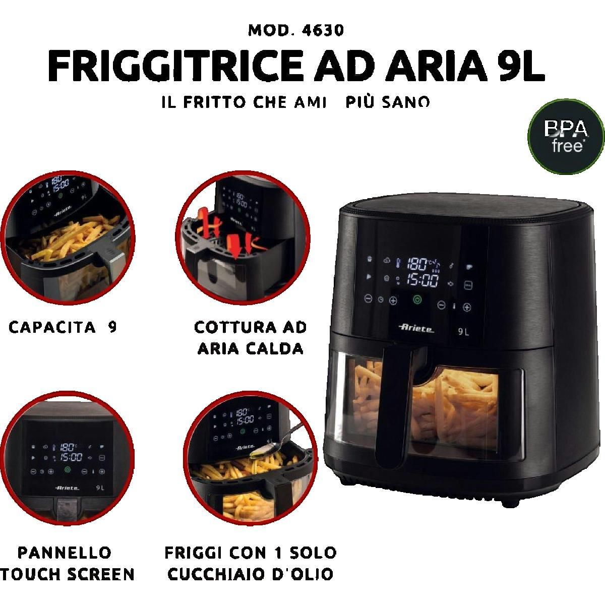 ARIETE Friteuse Ariete 4630/00 9 litres