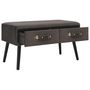 Voir la diapositive 2 : VIDAXL Table basse Gris 80x40x46 cm Velours