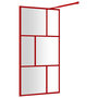 Voir la diapositive 5 : VIDAXL Paroi de douche avec verre ESG transparent rouge 100x195 cm