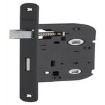 THIRARD Serrure à encastrer réversible, axe 40x70 mm à condamnation, finition noir