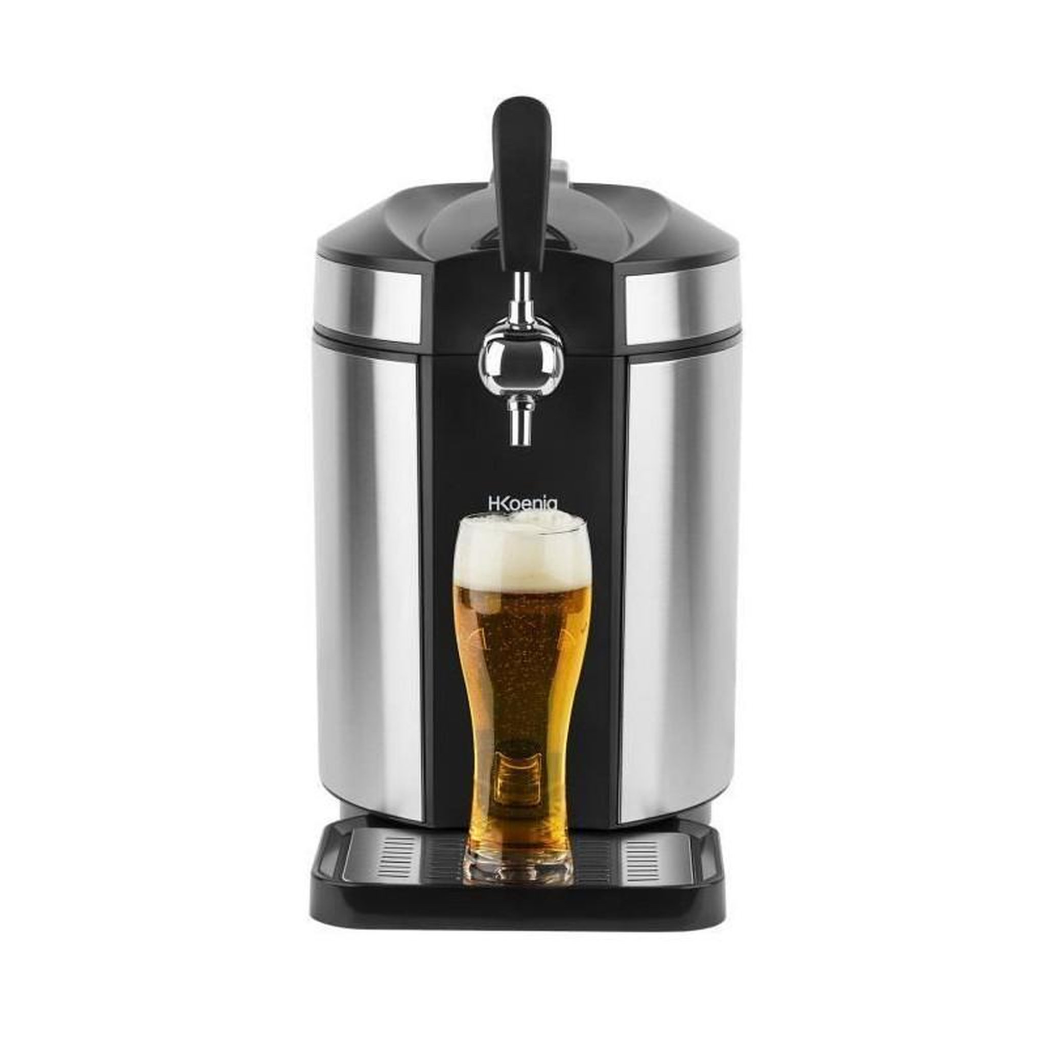 Voir la diapositive 2 : HKOENIG HKoeNIG Tireuse a biere - tous futs de 5L - Noir/Inox - BW1880