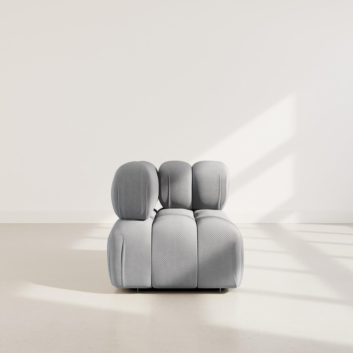 LISA DESIGN Ruby - module d'assise d'angle droit en velours texturé