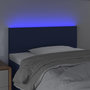 Voir la diapositive 3 : VIDAXL Tete de lit a LED Bleu 100x5x78/88 cm Tissu