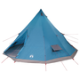 Voir la diapositive 2 : VIDAXL Tente Familiale Tipi Bleue Imperméable pour 12 Personnes