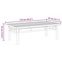 Voir la diapositive 6 : VIDAXL Table basse 110x55x35 cm bambou