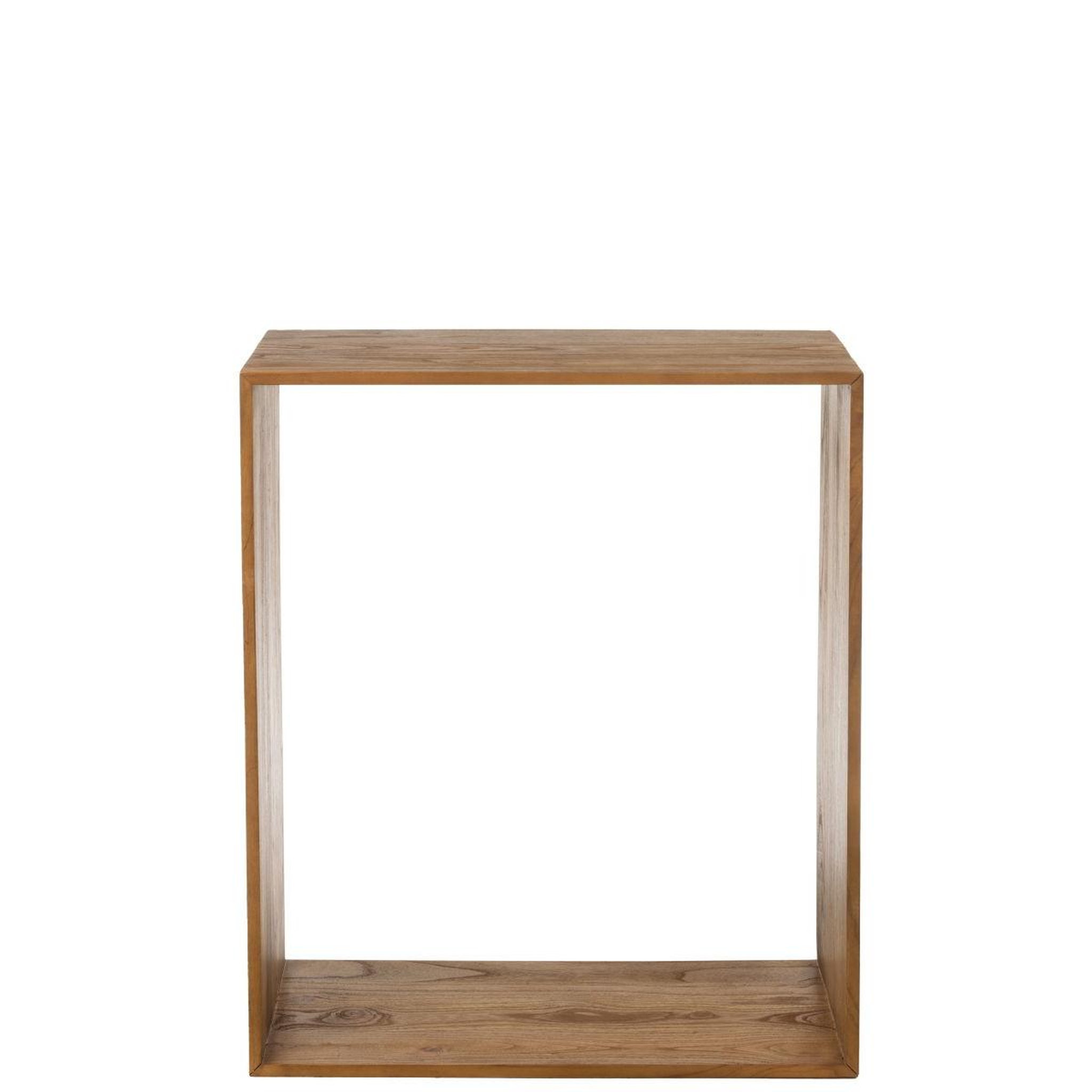Voir la diapositive 3 : J-LINE Étagère murale en bois  cub  86cm marron