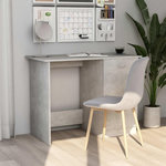 VIDAXL Bureau Gris beton 100x50x76 cm Bois d'ingenierie