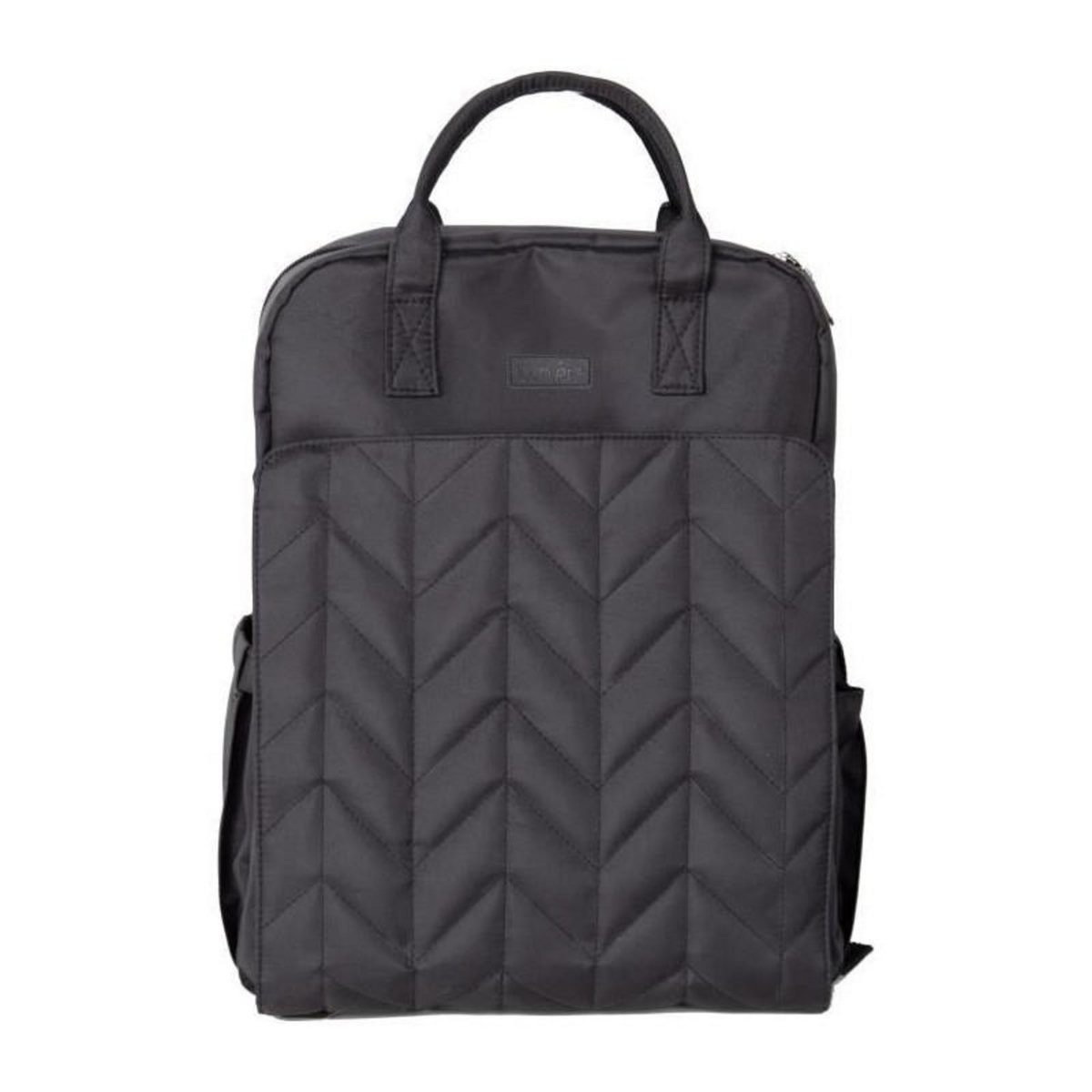 TINEO Sac a langer - TINEO- Forme sac a dos - Matelassé - Noir