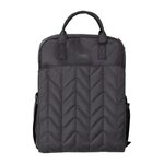 TINEO Sac a langer - TINEO- Forme sac a dos - Matelassé - Noir