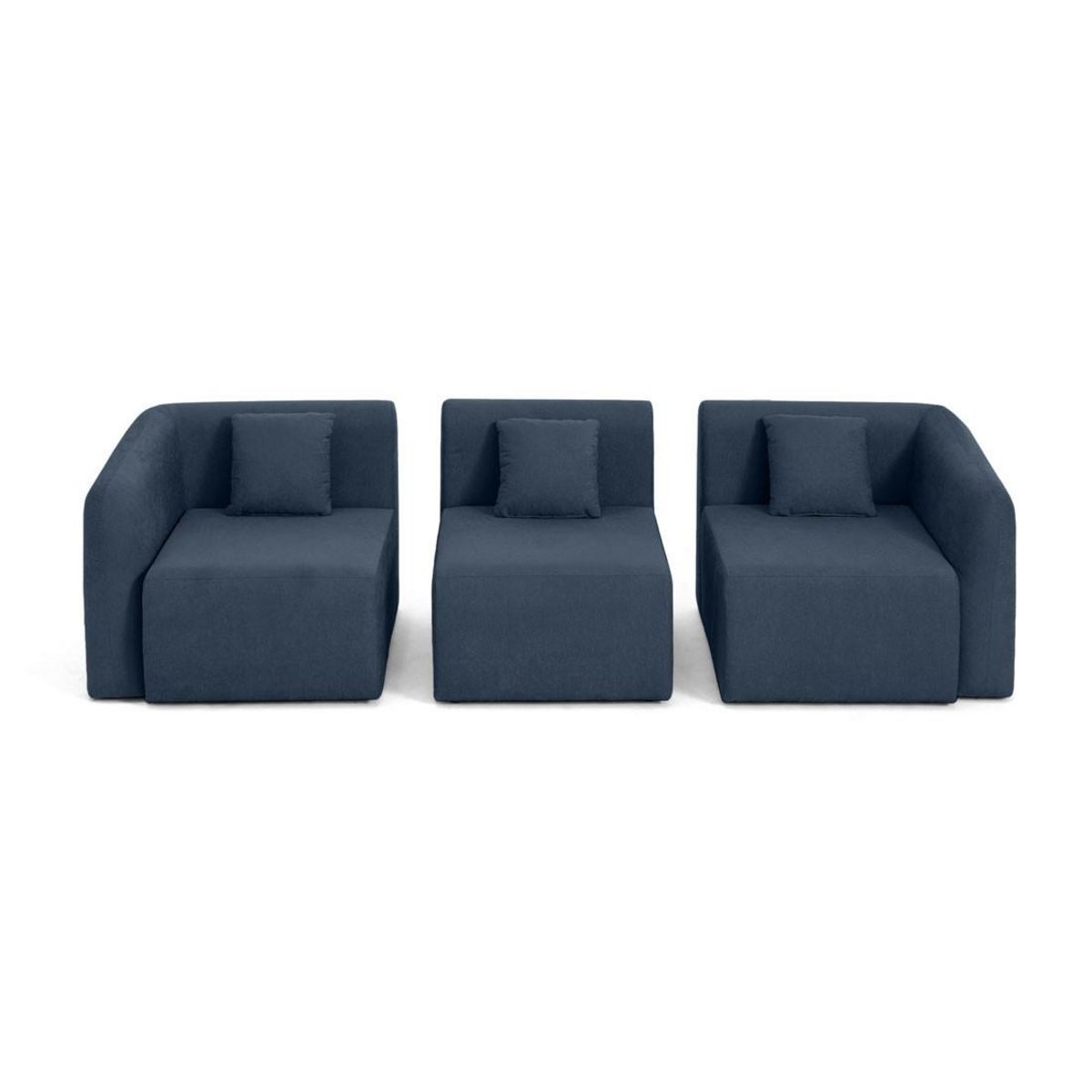 LISA DESIGN Ikare - canapé modulable 3 places - en tissu