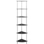 Voir la diapositive 2 : VIDAXL Etagere a 6 niveaux Noir 30x30x160 cm Verre trempe