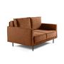 Voir la diapositive 4 : LISA DESIGN Charlie - canapé droit 2 places - en tissu velours relief