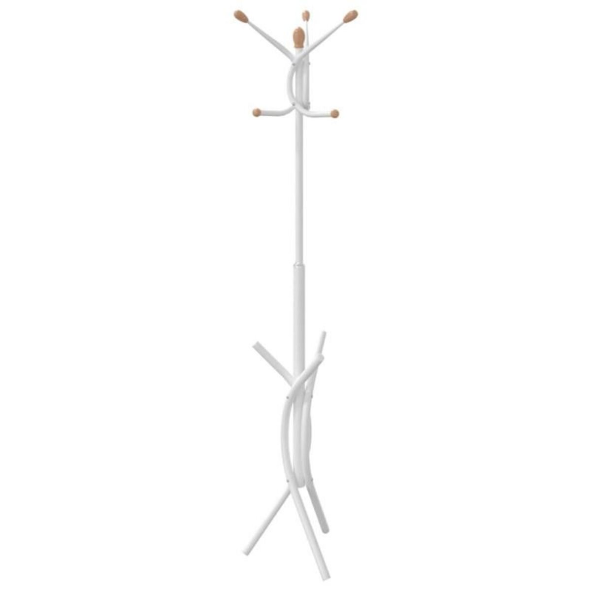 VIDAXL Porte manteau blanc 176 cm fer enduit de poudre